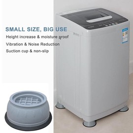 Anti Vibration Washing Machine Foot Pad, Shock & Noise Cancelling Feet Pad for Washer & Dryer Machine, Anti-Slip Washing Machine Feet, Large Appliance Parts & Accessories