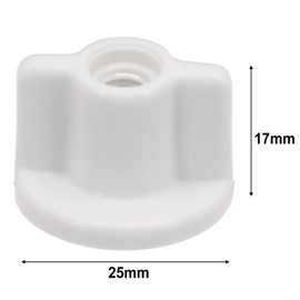 HOgardenME 2 Pieces Toilet Seat Back Nuts for 6mm Toilet Seat Screw Fixing Fittings Fixing Nut Hinges for Toilet Screws Hardware