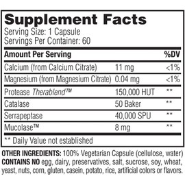 Enzymedica, Enzyme Defense, Specialized Enzyme Formula for Immune System Support, Vegan, Kosher, 60 Capsules (60 Servings)