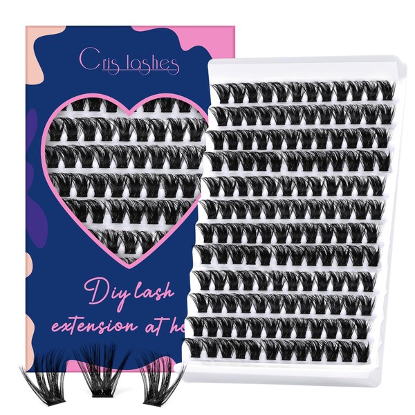 Lash Clusters 144 Pcs, Crislashes Cluster Lashes D 18mm Eyelash