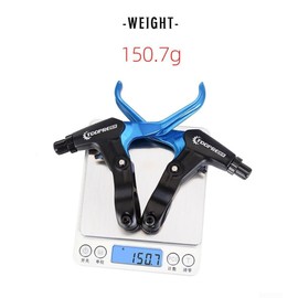 1 Pair Mountain Brake Lever,Aluminum Alloy Light Brake Lever,Bicycle V-shaped Brake Handlebar,Brake Handle Bicycle Riding(gold)