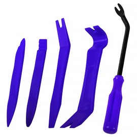 DIANN Auto Trim Removal Tool Set 5pcs Plastic Pry Tool Kit Auto Trim Tool Prying Tool Car Door Panel Clip Revmoal Tool Fasteners Remover Blue (Blue)