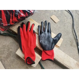Unbranded 12Pairs Large Nitrile Coated Safety Work Gloves Polyurethane Palm Nylon 12 Gauge