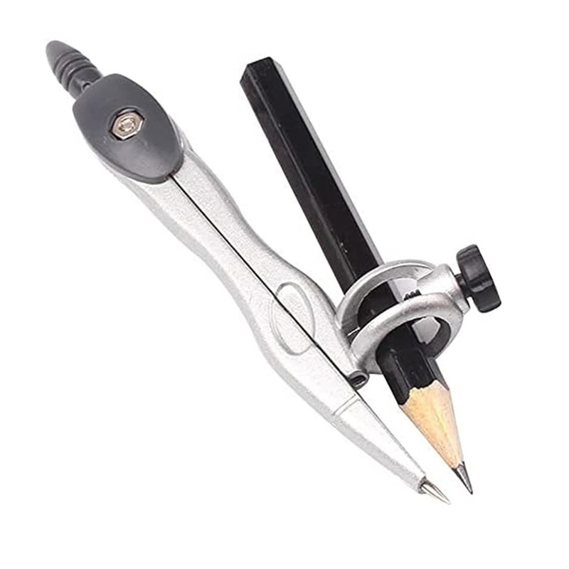 Rpanle Professional Compass, Reusable Metal Compass for Home Schooling Maths