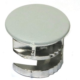 PZRT 10 Set 15 x 12mm Furniture Connector Fastener Cam Lock Nut Zinc Alloy Cam Fitting with Cover for Cabinet Drawer Dresser and Wardrobe Furniture Panel Connecting