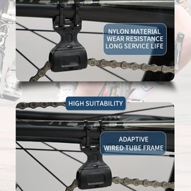 Bicycle Chain Guide, Mountain Bike Chain Guard, Anti-Drop Bike Retainer, Nylon Tensioner Stabilizer for Most Bicycle, BMX, All Three/Double/Single Discs Transmission System