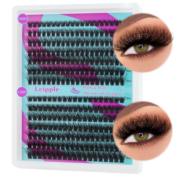 280Pcs Wimpern Extensions 8~16mm DIY Lash Clusters Einzelne Wimpern für