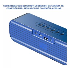 EGTMA Reloj Despertador Con Alarma Radio Bocina Con Luz Bluetooth