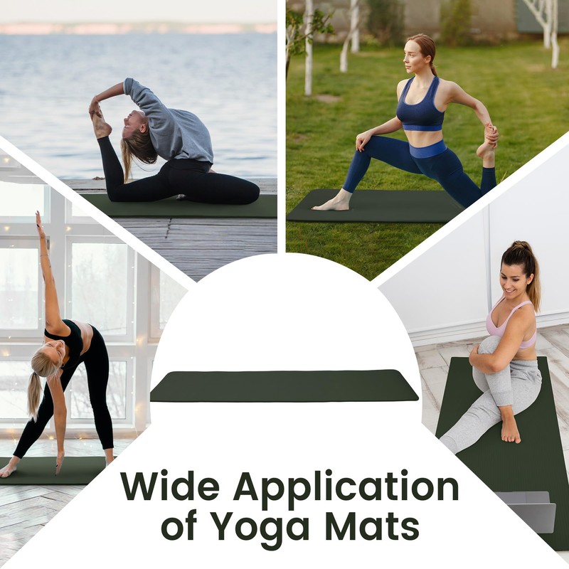 Fitvids Yoga Mat, 1/2-Inch Extra Thick High Density Exercise Mat,