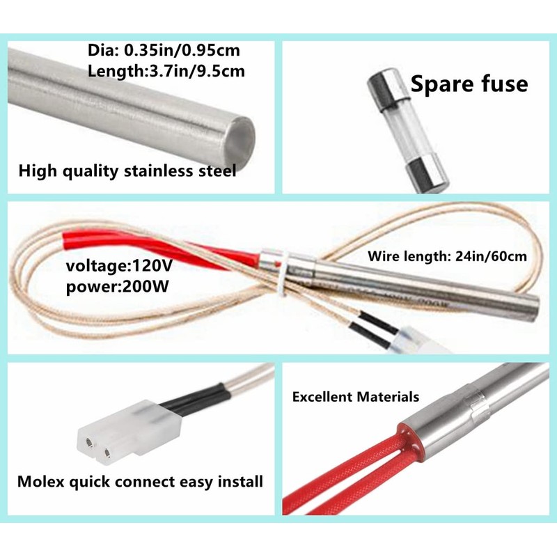 Fire Pot Burn Pot and Hot Rod Ignitor Kit Replacement