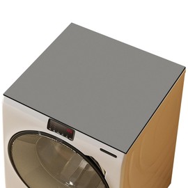 Washing Machine Pad, Non-Slip, 60 x 60 cm, Washing Machine Cover, Quick-Drying Washing Machine Pad, Universal Cut to Size, Washing Machine Mat for Dryers, Tumble Dryers (Grey)