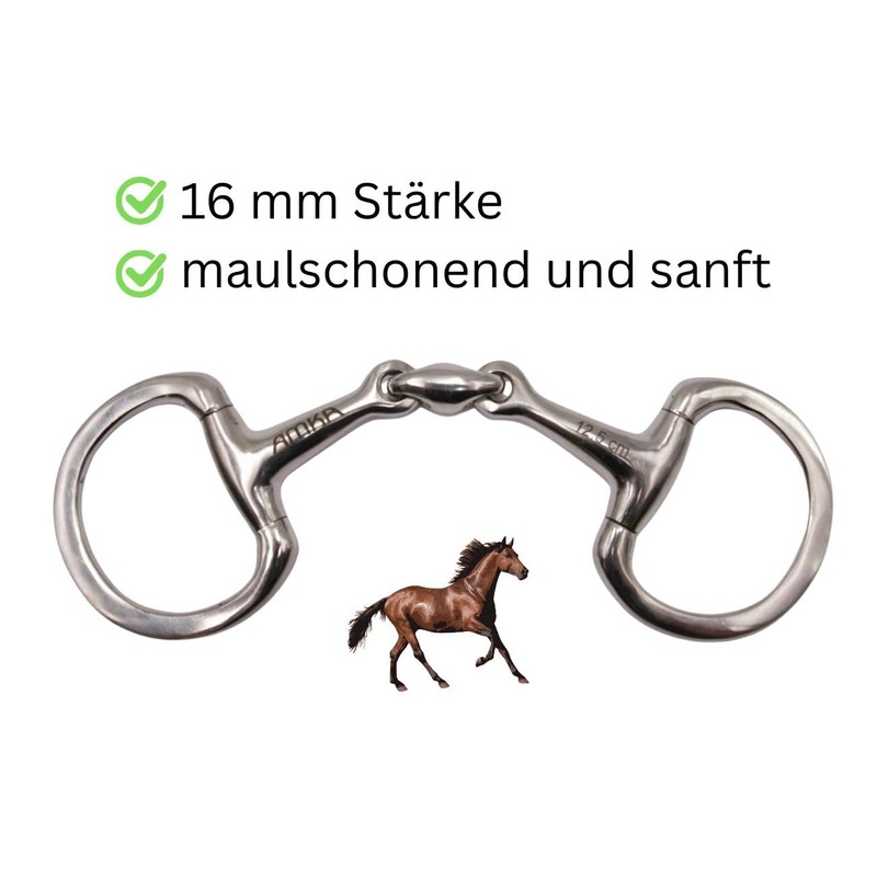 AMKA Double Jointed Olive Head Bit Stainless Steel 16mm Flat