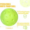 Liahelianx Noise-Reducing Foam Pickleballs-Soft PU Practice Balls for Indoor/Outdoor Training,