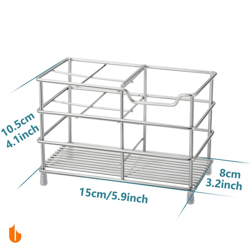 Urbanstrive 304 Stainless Steel Bathroom Toothbrush Holder Toothpaste Holder Stand