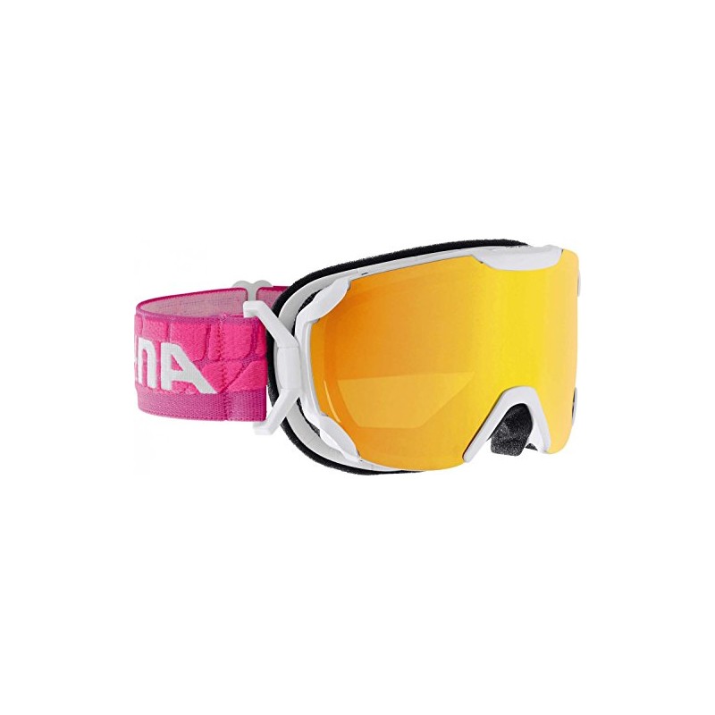 ALPINA Pheos S R Ski Goggles White-Pink