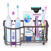 Simple Houseware Multi-Functional 6 Slots Toothbrush Holder, Bronze