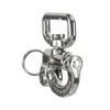 Fusion Climb Quick Release Swivel Snap Shackle Pull-Lock Mechanism Silver
