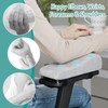Juego de 2 Almohadillas Ergonómicas para Reposabrazos, Fundas Acolchadas para