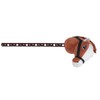 70cm Height Plush Horse Stick Toy Cute Expression 2 Sound