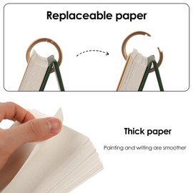 JANKOW DIY Cover Sketchbook, Mini Sketchbook for Drawing, Blank Desk Calendar Sketch Book, Oil Pastel Hand-Painted 3D Book, for Note Taking, Painting, Study Work, Projects, Recipe Cards (1Pcs)