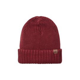 SEALSKINZ | Bacton | Unisex Waterproof Cold Weather Roll Cuff Beanie Hat | Everyday Use & Outdoor Activity | Three-Layer Insulation Technology | Microfleece Lining | Red, S/M, V3