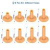 Tee Rubber, 8-Piece Rubber Tees Unbreakable Tees Base Driving Range