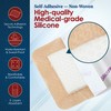 MEDca Silicone Foam Dressing w/Adhesive Border 3"x3" (Pack of 10)