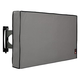 Outdoor Waterproof and Weatherproof TV Cover for 50 inch Outside Flat Screen TV - Grey