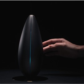 Bloomy Lotus Bud Ultrasonic Diffuser, Space Grey | Artfully Designed & Inspired by Nature | Whisper-Quiet Operation, Ambient LED Lighting, Long Misting Times, BPA-Free