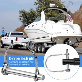 Mikqky Pack of 10 Splint for Trailers, Bicycle Trailer Coupling, M8 x 60 mm, Agricultural Lawn Garden Locking Pin High Performance Safety Coupling