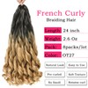 French Curly Braiding Hair 24 Inch 8 Packs - Pre