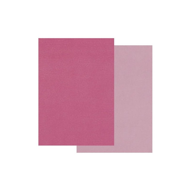 Groovi Coloured Two Tone Parchment Paper: Pink A4 x 10
