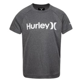Hurley Boys Rash Guard Shirt, Mottled black