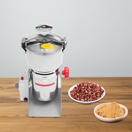 Electric Grain Mill Grinder High Speed 30000r/min Powder Machine Grain Spice Herb Grinder Dry Grinder Machine Stainless Steel Powder Grinder for Dry Spice Herbs Grains Coffee Rice Pepper (1000g 3600W)