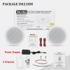 Herdio 5.25" 300W Home Store In Ceiling Speakers+In Wall Bluetooth