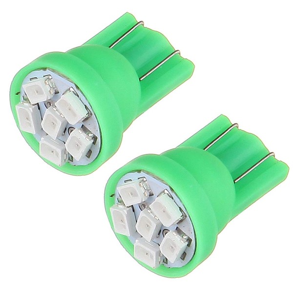 SCITOO 2Pcs Green T10 168 Light Bulbs 194 175 Instrument