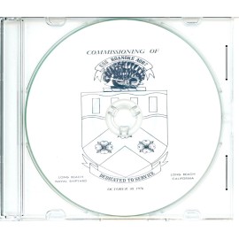 USS Roanoke AOR 7 Commissioning Program 1976 Navy Plank Owners