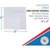 Henry Schein Criterion 4x4” Non-Woven Sponge- Rayon/Polyester Blend, 4-Ply, Sterile-