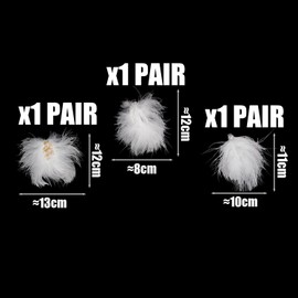 3 Pairs Of Feather Hairpins, Ele And Simple Hair Accessories, Stage Clothing Accessories, Hairstyle Decorations, Hairstyle Accessories.
