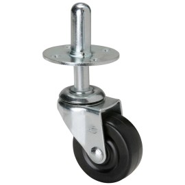 Penn Elcom W0958 2" Push-In Caster with Metal Socket Pressed Steel Heavy Duty