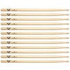 Vater Hickory 5B Wood Tip Drum Sticks (6 Pair Bundle)