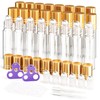 ULG 24-Pack Essential Oil Roller Bottles 10ml, Empty Bottles with