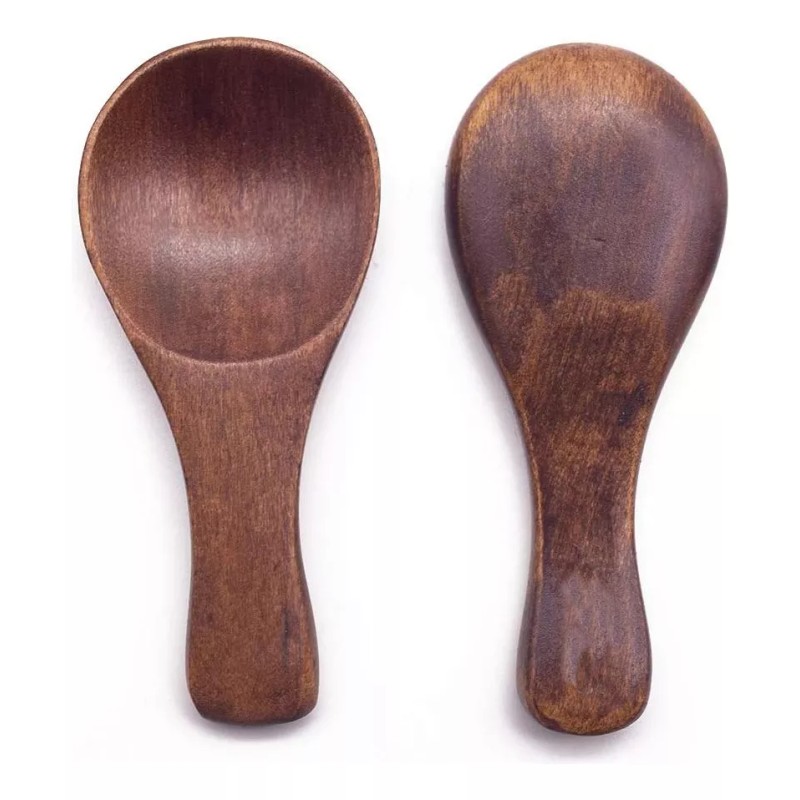 generic 12 Piezas Cuchara De Madera Pequeña Café Cuchara De