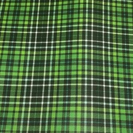 The Fabric Guys 100% Quilting Cotton Fabric Digital Prints St. Patricks Day 150 GSM Full Metre Length 112cm Wide (Green Tartan FF2125)