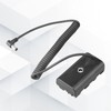 NP F550 Dummy Battery ABS Coiled Cable Dummy Battery Power