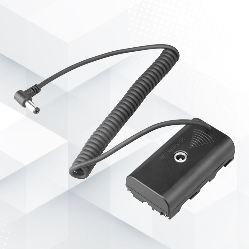 NP F550 Dummy Battery ABS Coiled Cable Dummy Battery Power