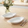 jinsongdafa 5 x 8 Inch Ceramic Oval Au Gratin Baking