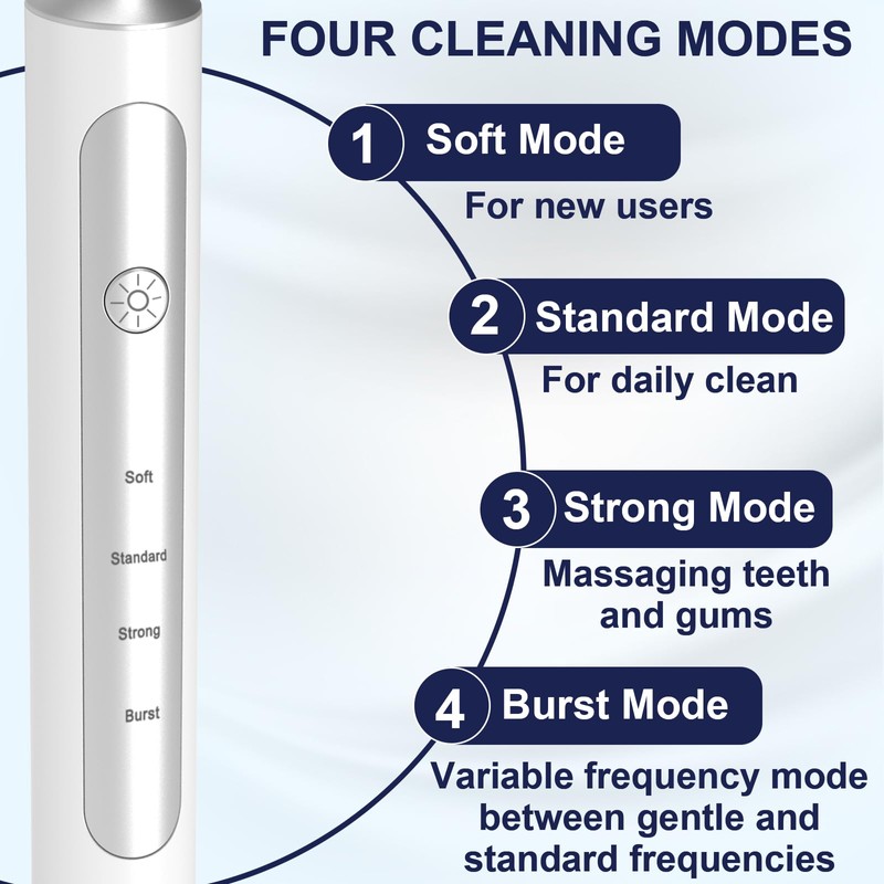 Electric Flosser with 4 Speeds + 60 Replacement Heads