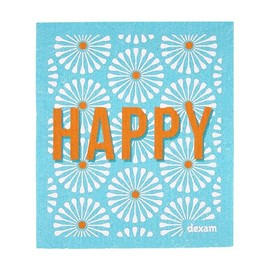 Swedish Tea Towel Happy