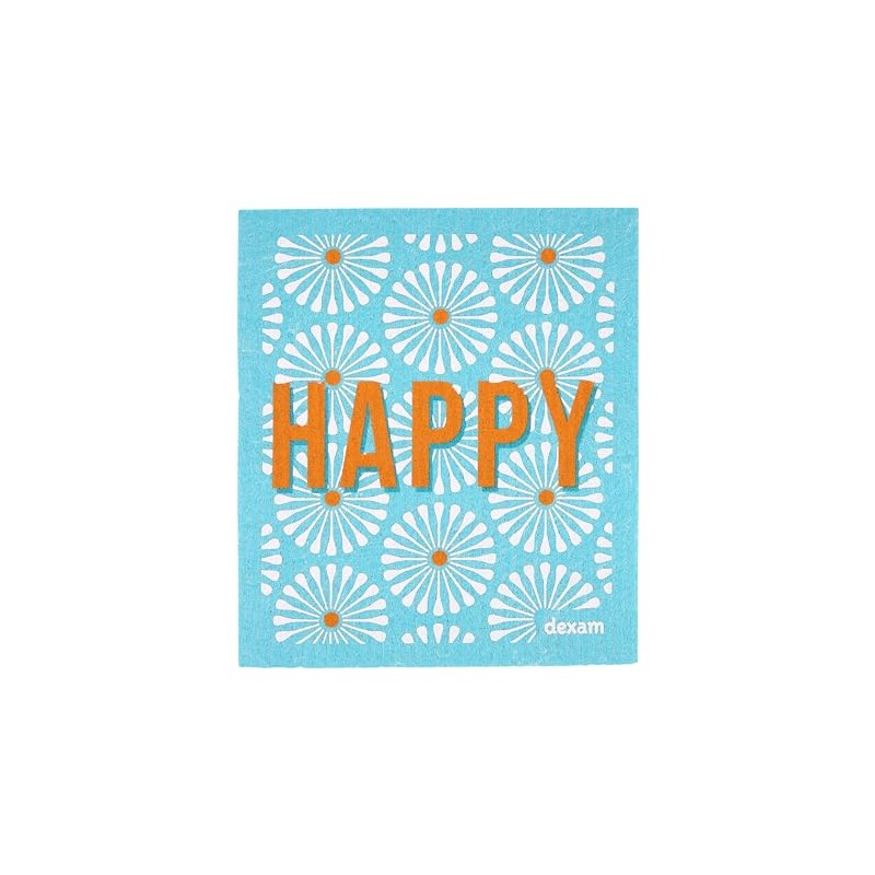 Swedish Tea Towel Happy